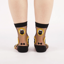 Load image into Gallery viewer, A-mew-sing - Women's Sheer Crew Socks - Sock It To Me