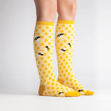 Load image into Gallery viewer, Bees Knees - Women's Knee High Socks - Sock It To Me