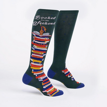 Load image into Gallery viewer, Booked For The Weekend - Women's Knee High Socks - Sock It To Me