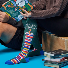 Load image into Gallery viewer, Booked For The Weekend - Women's Knee High Socks - Sock It To Me