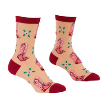 Load image into Gallery viewer, These Boots Were Made for Walking - Women's Sheer Crew Socks - Sock It To Me