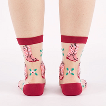 Load image into Gallery viewer, These Boots Were Made for Walking - Women's Sheer Crew Socks - Sock It To Me