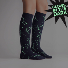 Load image into Gallery viewer, Constellation (Glow in the Dark)- Women's Knee High Socks - Sock It To Me