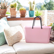Load image into Gallery viewer, Large Hinza Bag 'Dusty Pink' - Green Plastic