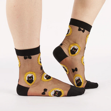 Load image into Gallery viewer, A-mew-sing - Women's Sheer Crew Socks - Sock It To Me