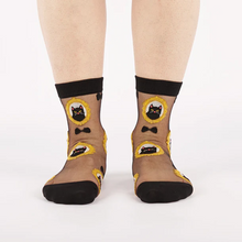 Load image into Gallery viewer, A-mew-sing - Women's Sheer Crew Socks - Sock It To Me
