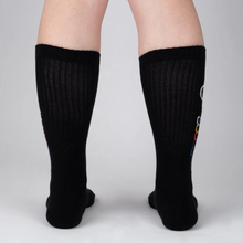 Load image into Gallery viewer, Hello Darkness My Old Friend - Athletic Ribbed Crew Socks - Sock It To Me