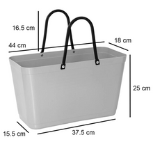 Load image into Gallery viewer, Large Hinza Bag 'Purple' - Green Plastic