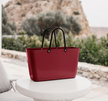 Load image into Gallery viewer, Large Hinza Bag 'Maroon' - Green Plastic