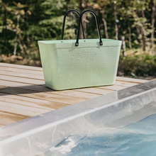 Load image into Gallery viewer, Large Hinza Bag 'Light Green' - Green Plastic