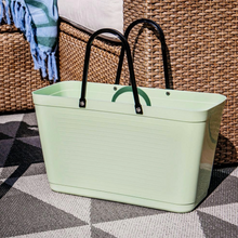 Load image into Gallery viewer, Large Hinza Bag 'Light Green' - Green Plastic