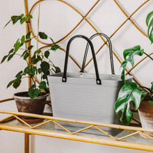 Load image into Gallery viewer, Small Hinza Bag 'Light Grey' - Green Plastic