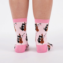 Load image into Gallery viewer, Mewsic to My Ears - Women's Crew Socks - Sock It To Me