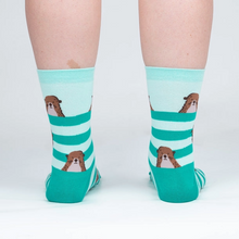 Load image into Gallery viewer, My Otter Foot - Women's Crew Socks - Sock It To Me