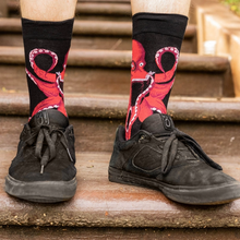 Load image into Gallery viewer, The Octive Reader (Black) - Men's Crew Socks - Sock It To Me