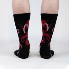 Load image into Gallery viewer, The Octive Reader (Black) - Men's Crew Socks - Sock It To Me