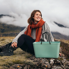 Load image into Gallery viewer, Large Hinza Bag 'Olive' - Green Plastic