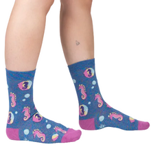 Load image into Gallery viewer, One Fine Sea Equine - Women's 'Shimmer' Crew Socks - Sock It To Me