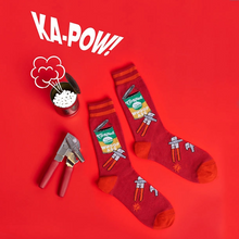 Load image into Gallery viewer, Opening Up A Can - Men's Crew Socks - Sock It To Me