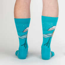 Load image into Gallery viewer, Plays Well With Otters (Space Dye) - Men's Crew Socks - Sock It To Me