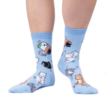 Load image into Gallery viewer, Purr-scription For Happiness - Women's Crew Socks - Sock It To Me