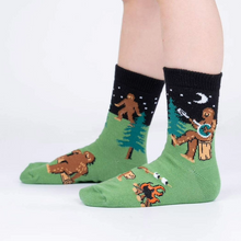 Load image into Gallery viewer, Sasquatch Campout - Kids Crew Socks 3pk - Sock It To Me