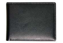 Load image into Gallery viewer, Stewart/Stand - Steel & Leather Bill Fold 'Crossing' Wallet (Black)