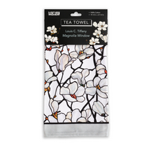 Load image into Gallery viewer, Louis C. Tiffany Magnolia Window Tea Towel - Modgy