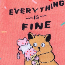 Load image into Gallery viewer, Everything Is Fine - Women's Crew Socks - Sock It To Me