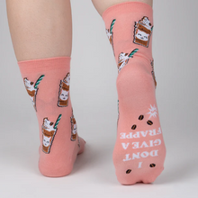Load image into Gallery viewer, Cat-puccino - Women's Crew Socks - Sock It To Me