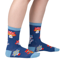 Load image into Gallery viewer, Mushroom Cats - Women's Crew Socks - Sock It To Me