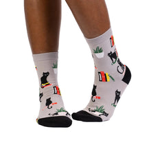 Load image into Gallery viewer, Booked for Meow - Women's Crew Socks - Sock It To Me