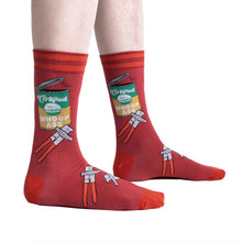 Load image into Gallery viewer, Opening Up A Can - Men's Crew Socks - Sock It To Me