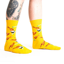Load image into Gallery viewer, Spread Your Wings & Fry - Men's Crew Socks - Sock It To Me