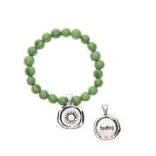 Load image into Gallery viewer, WHD ACAI SEED BRACELET - HEALING - GREEN SEEDS