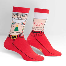 Load image into Gallery viewer, Saint Nick - Women's Crew Socks - Sock It To Me (Christmas)