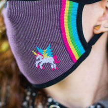 Load image into Gallery viewer, Sock it to Me - Face Mask: I Speak Unicorn Adult