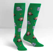 Load image into Gallery viewer, Sloth Machine - Women's Knee High Socks - Sock It To Me