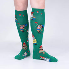 Load image into Gallery viewer, Hanging With My Gnomies - Women's Knee High Socks - Sock It To Me