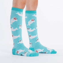 Load image into Gallery viewer, Baby Seals - Youth Knee High Socks Ages 3-6 - Sock It To Me