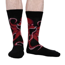 Load image into Gallery viewer, The Octive Reader (Black) - Men's Crew Socks - Sock It To Me