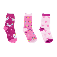 Load image into Gallery viewer, Look At Me Meow Kids Crew Socks Pack of 3 - Sock It To Me