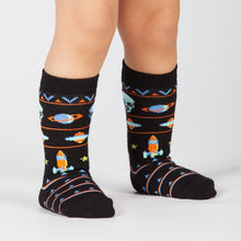 Load image into Gallery viewer, Alien Sweater Sighting - Toddler Knee High Socks Ages 1-2 - Sock It To Me