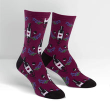 Load image into Gallery viewer, Wine - Women's Crew Socks - Sock It To Me