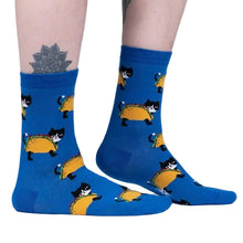 Load image into Gallery viewer, Let's Taco 'bout Cats - Women's Crew Socks - Sock It To Me