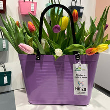 Load image into Gallery viewer, Large Lilac Hinza Bag - Green Plastic