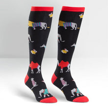 Load image into Gallery viewer, Sweater Safari - Women's Knee High Socks - Sock It To Me