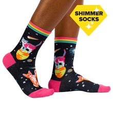 Load image into Gallery viewer, Space Cats - Women's Crew Socks - Sock It To Me