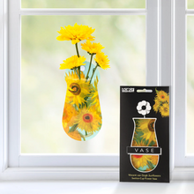 Load image into Gallery viewer, Van Gogh Sunflowers Suction Cup Vase - Modgy