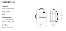 Load image into Gallery viewer, 28L - Military Cabin Zero Bag (Military Grey)

